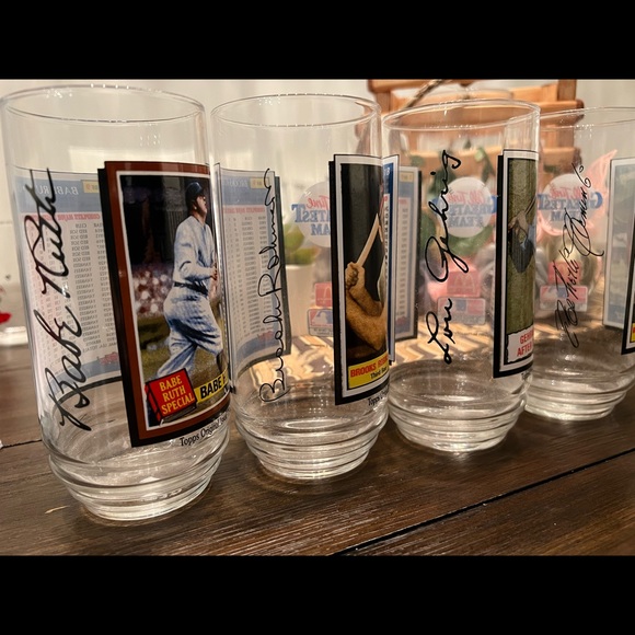 Vintage1993 McDonalds Topps Glass LlMLB All Time Greatest Team - Picture 2 of 2